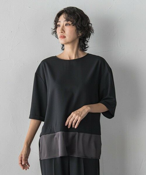 la.f...(大きいサイズ) / ラ・エフ(おおきいサイズ) シャツ・ブラウス | 【大きいサイズ/選べるSETUP】SUZUSALA裾切り替えブラウス | 詳細15