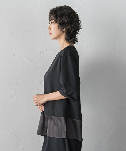 la.f...(大きいサイズ) / ラ・エフ(おおきいサイズ) シャツ・ブラウス | 【大きいサイズ/選べるSETUP】SUZUSALA裾切り替えブラウス | 詳細16