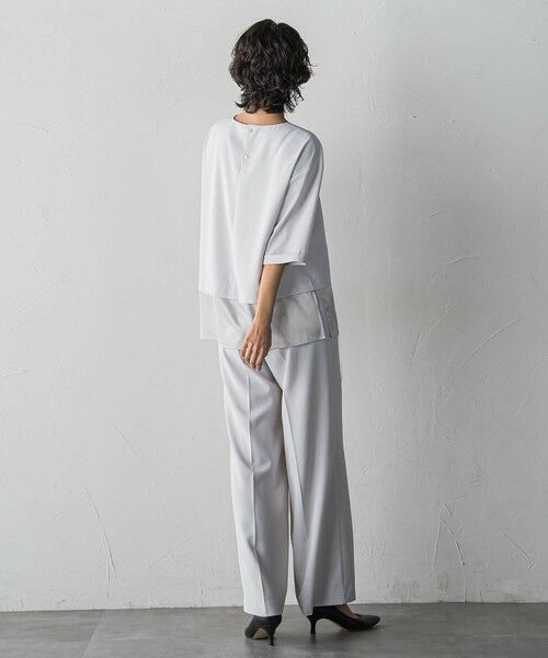 la.f...(大きいサイズ) / ラ・エフ(おおきいサイズ) シャツ・ブラウス | 【大きいサイズ/選べるSETUP】SUZUSALA裾切り替えブラウス | 詳細26