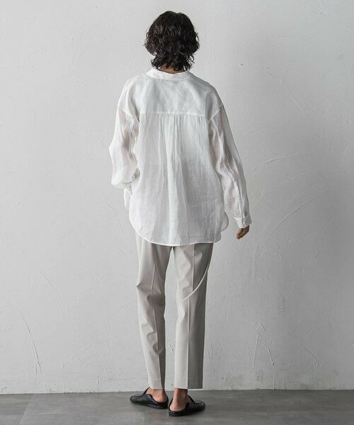 la.f...(大きいサイズ) / ラ・エフ(おおきいサイズ) テーラードジャケット | 【大きいサイズ/新色追加】“洗える麻”トーンアップシャツ | 詳細8