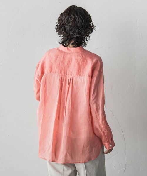 la.f...(大きいサイズ) / ラ・エフ(おおきいサイズ) テーラードジャケット | 【大きいサイズ/新色追加】“洗える麻”トーンアップシャツ | 詳細14