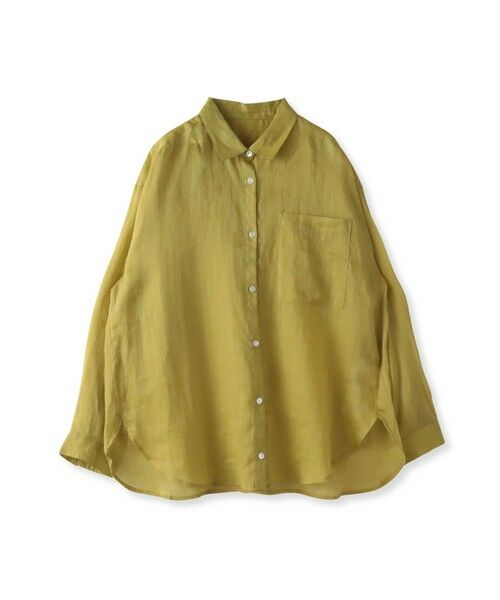 la.f...(大きいサイズ) / ラ・エフ(おおきいサイズ) テーラードジャケット | 【大きいサイズ/新色追加】“洗える麻”トーンアップシャツ | 詳細24