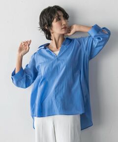 la.f...(大きいサイズ) / ラ・エフ(おおきいサイズ) シャツ・ブラウス | 【大きいサイズ】リライムライトローンスキッパーシャツ