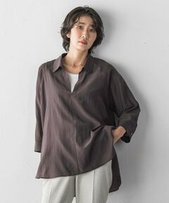 la.f...(大きいサイズ) / ラ・エフ(おおきいサイズ) シャツ・ブラウス | 【大きいサイズ】リライムライトローンスキッパーシャツ