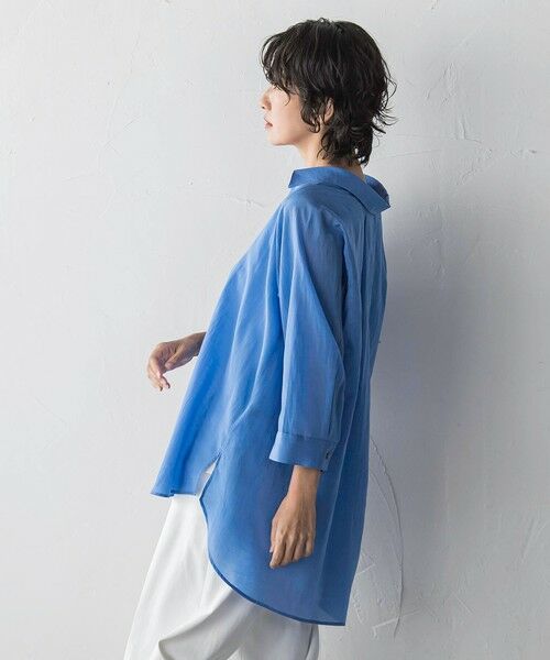 la.f...(大きいサイズ) / ラ・エフ(おおきいサイズ) シャツ・ブラウス | 【大きいサイズ】リライムライトローンスキッパーシャツ | 詳細8