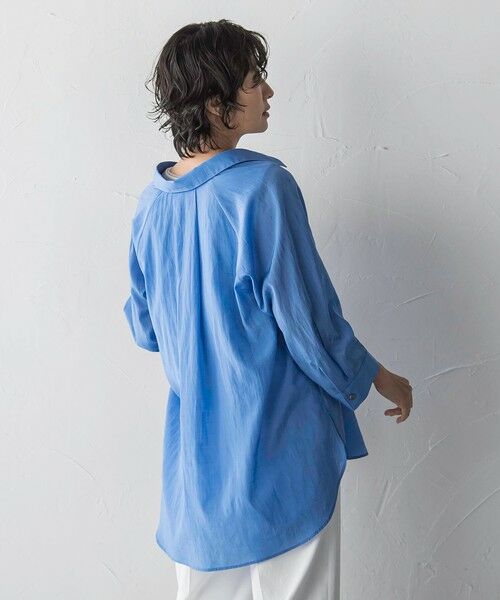 la.f...(大きいサイズ) / ラ・エフ(おおきいサイズ) シャツ・ブラウス | 【大きいサイズ】リライムライトローンスキッパーシャツ | 詳細9