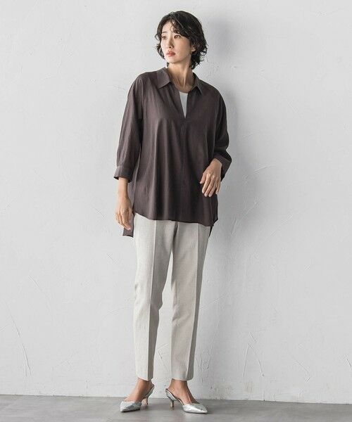 la.f...(大きいサイズ) / ラ・エフ(おおきいサイズ) シャツ・ブラウス | 【大きいサイズ】リライムライトローンスキッパーシャツ | 詳細16