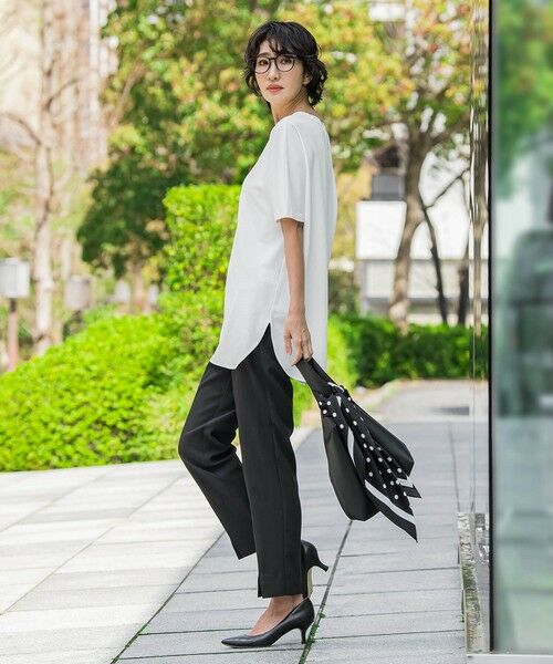 la.f...(大きいサイズ) / ラ・エフ(おおきいサイズ) カットソー | 【WEB限定/大きいサイズ】”細身パンツも怖くない”Tシャツチュニック | 詳細7