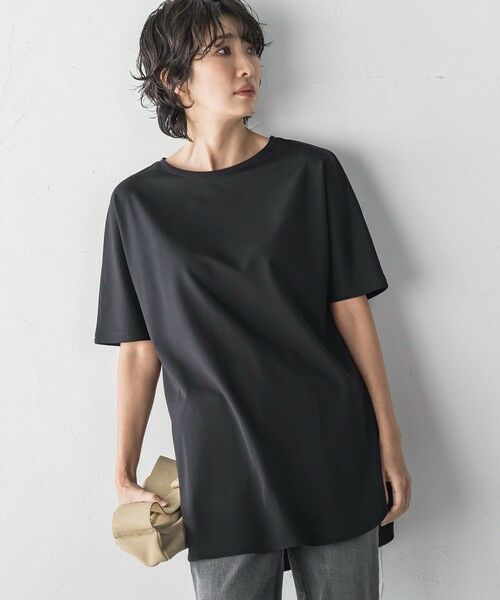 la.f...(大きいサイズ) / ラ・エフ(おおきいサイズ) カットソー | 【WEB限定/大きいサイズ】”細身パンツも怖くない”Tシャツチュニック | 詳細17