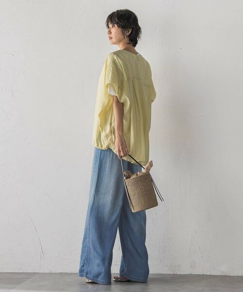 la.f...(大きいサイズ) / ラ・エフ(おおきいサイズ) その他パンツ | 【大きいサイズ】ドレープシルクデニムパンツ | 詳細2