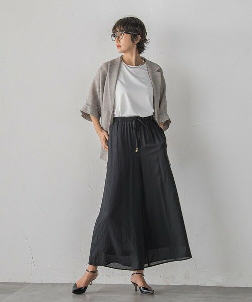 la.f...(大きいサイズ) / ラ・エフ(おおきいサイズ) その他パンツ | 【大きいサイズ】リネンライクシアーボイルワイドパンツ | 詳細13