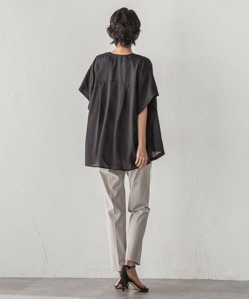 la.f...(大きいサイズ) / ラ・エフ(おおきいサイズ) シャツ・ブラウス | 【大きいサイズ】“着回し自在！”シアー2WAYブラウス | 詳細8