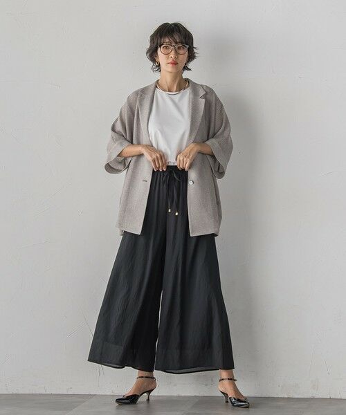 la.f...(大きいサイズ) / ラ・エフ(おおきいサイズ) その他パンツ | 【大きいサイズ】リネンライクシアーボイルワイドパンツ | 詳細12