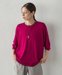 la.f...(大きいサイズ) / ラ・エフ(おおきいサイズ) ニット・セーター | 【大きいサイズ】ゆるTシャツニット