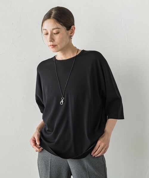 la.f...(大きいサイズ) / ラ・エフ(おおきいサイズ) ニット・セーター | 【大きいサイズ/新色追加】ゆるTシャツニット | 詳細4
