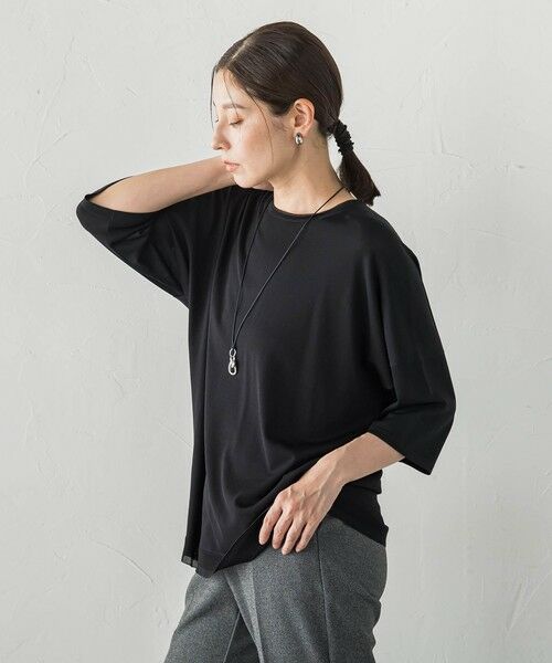 la.f...(大きいサイズ) / ラ・エフ(おおきいサイズ) ニット・セーター | 【大きいサイズ/新色追加】ゆるTシャツニット | 詳細5