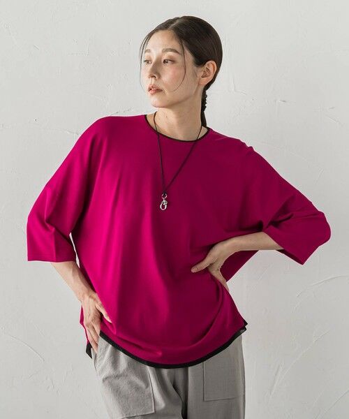 la.f...(大きいサイズ) / ラ・エフ(おおきいサイズ) ニット・セーター | 【大きいサイズ/新色追加】ゆるTシャツニット | 詳細20