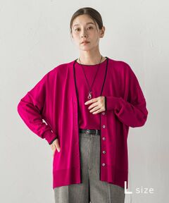 la.f...(大きいサイズ) / ラ・エフ(おおきいサイズ) カーディガン・ボレロ | 【大きいサイズ】Tシャツニットカーディガン