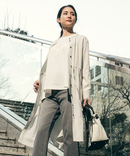 セール バンドカラードロストワンピースチュニック ワンピース La F ラ エフ ファッション通販 タカシマヤファッションスクエア