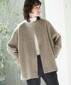 【WEB限定】軽くて暖かいkarl karlジャージリバーカーディガン