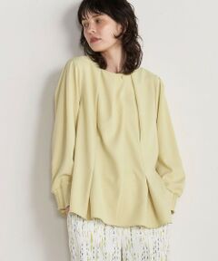 【ECOBLUE】ストレッチブラウス≪洗濯機で洗える≫