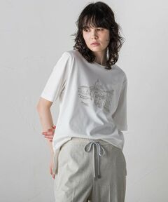 刺しゅうコンパクトTシャツ≪洗濯機で洗える≫