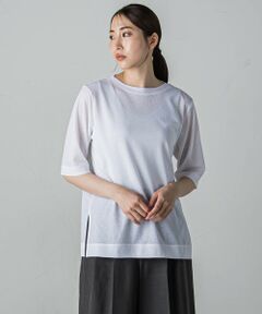 シアーTシャツ≪洗濯機で洗える≫