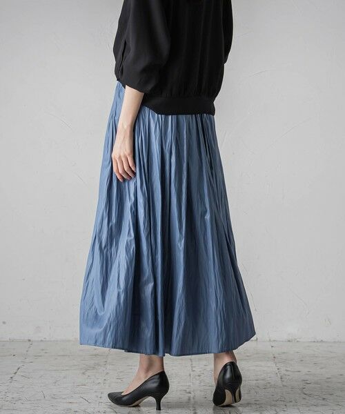 la.f... / ラ・エフ ミニ・ひざ丈スカート | 【カタログ掲載】割繊ギャザースカート≪手洗い可能≫ | 詳細30