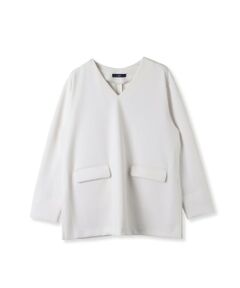 la.f... / ラ・エフ カットソー | 【WEB&一部店舗限定】ジャケットライクプルオーバー≪洗濯機で洗える≫