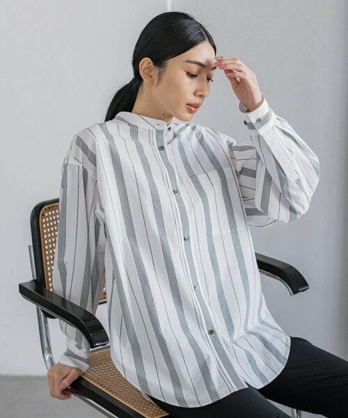 la.f... / ラ・エフ シャツ・ブラウス | マルチストライプシャツブラウス≪洗濯機で洗える≫ | 詳細28