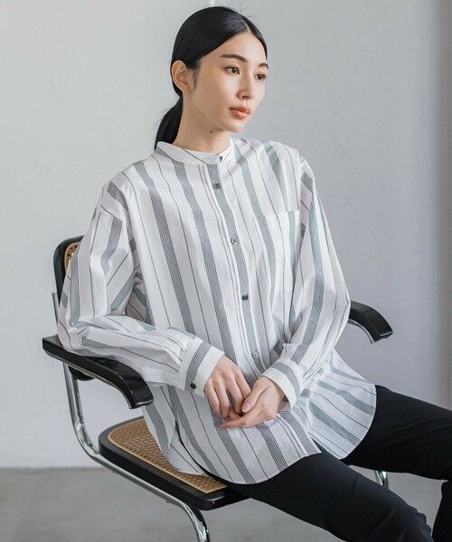 la.f... / ラ・エフ シャツ・ブラウス | マルチストライプシャツブラウス≪洗濯機で洗える≫ | 詳細29