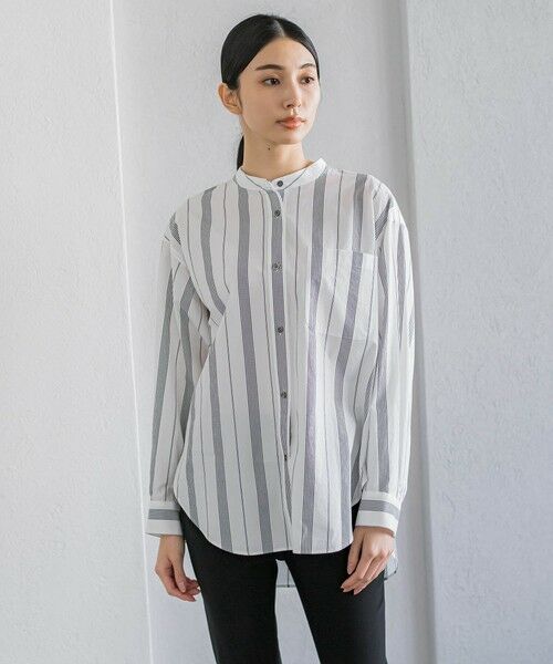 la.f... / ラ・エフ シャツ・ブラウス | マルチストライプシャツブラウス≪洗濯機で洗える≫ | 詳細30