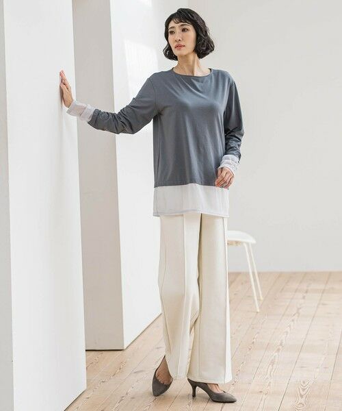 la.f... / ラ・エフ その他パンツ | 【WEB限定/新色追加】”まるで毛布”とろける裏起毛ワイドパンツ | 詳細12