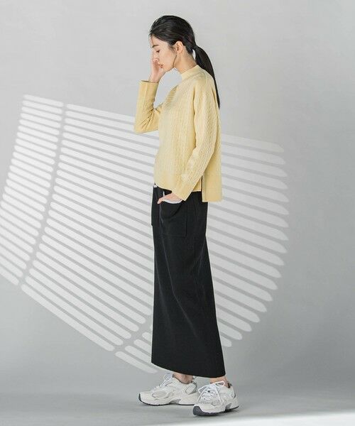 la.f... / ラ・エフ ミニ・ひざ丈スカート | 配色トリムスカート≪手洗い可能≫ | 詳細12