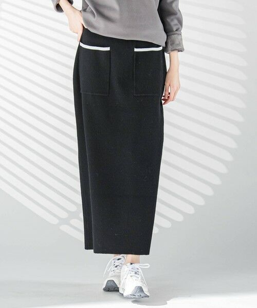 la.f... / ラ・エフ ミニ・ひざ丈スカート | 配色トリムスカート≪手洗い可能≫ | 詳細3