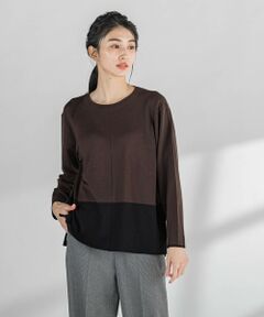 la.f... / ラ・エフ ニット・セーター | バイカラーニット≪手洗い可能≫