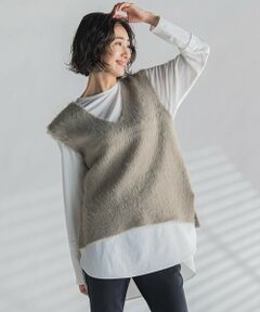 la.f... / ラ・エフ ニット・セーター | 【WEB限定】シャギーニットベスト≪手洗い可能≫