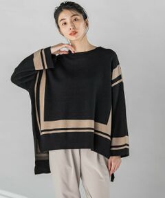 la.f... / ラ・エフ ニット・セーター | 【WEB限定】スクエアラインニット≪手洗い可能≫