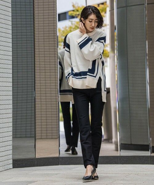 la.f... / ラ・エフ ニット・セーター | 【WEB限定】スクエアラインニット≪手洗い可能≫ | 詳細9