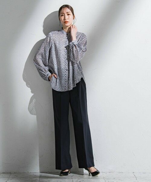 la.f... / ラ・エフ シャツ・ブラウス | ジャガードプリントブラウス≪洗濯機で洗える≫ | 詳細26