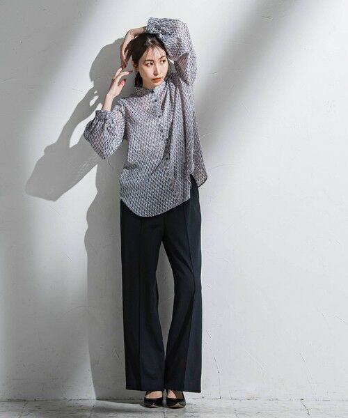 la.f... / ラ・エフ シャツ・ブラウス | ジャガードプリントブラウス≪洗濯機で洗える≫ | 詳細27