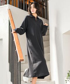 la.f... / ラ・エフ ロング・マキシ丈ワンピース | 裏毛ロングワンピース≪洗濯機で洗える≫