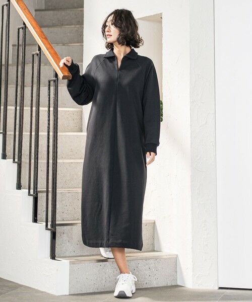 la.f... / ラ・エフ ロング・マキシ丈ワンピース | 裏毛ロングワンピース≪洗濯機で洗える≫ | 詳細4