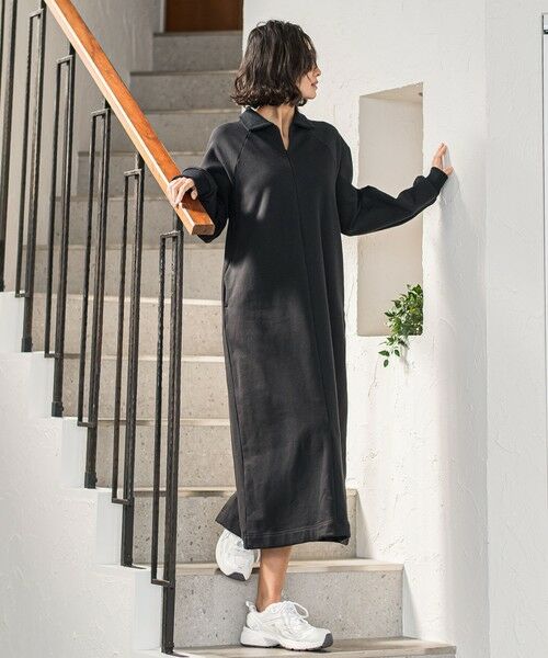 la.f... / ラ・エフ ロング・マキシ丈ワンピース | 裏毛ロングワンピース≪洗濯機で洗える≫ | 詳細9