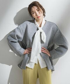 la.f... / ラ・エフ ニット・セーター | 【WEB限定】もっちりダンボールジャケット≪手洗い可能≫