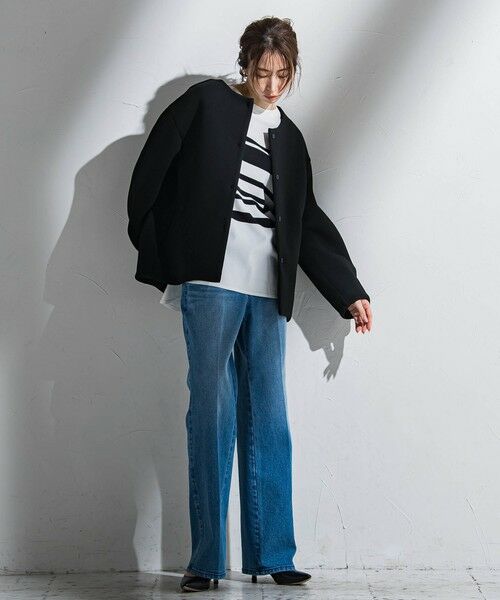 la.f... / ラ・エフ ニット・セーター | 【WEB限定】もっちりダンボールジャケット≪手洗い可能≫ | 詳細4