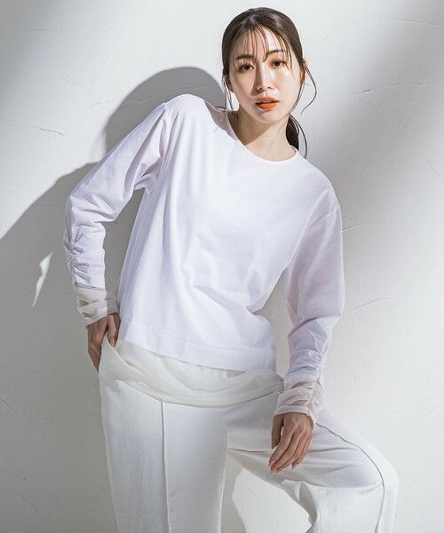 la.f... / ラ・エフ カットソー | シアードッキングカットソー≪洗濯機で洗える≫ | 詳細1