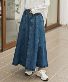 デニムフレアスカート