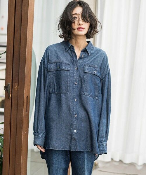 la.f... / ラ・エフ シャツ・ブラウス | デニムシャツ≪洗濯機で洗える≫ | 詳細4