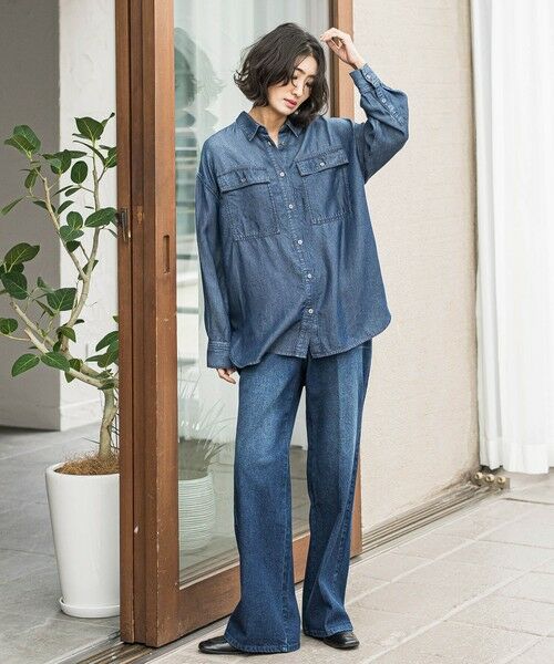la.f... / ラ・エフ シャツ・ブラウス | デニムシャツ≪洗濯機で洗える≫ | 詳細9